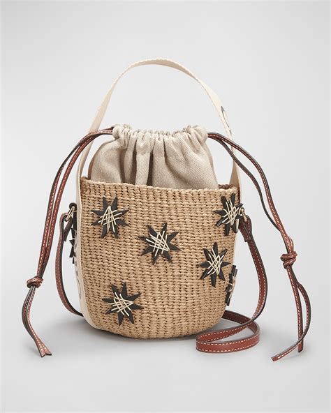 fake chloe woody bag|chloe woody raffia bucket bag.